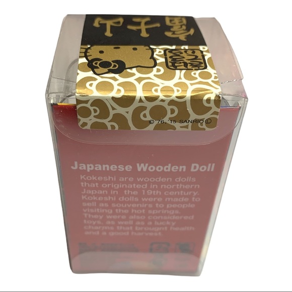 NIB NEW Sealed in box - Hello Kitty Collection - Japanese Kokeshi Doll Keychain - Picture 3 of 6